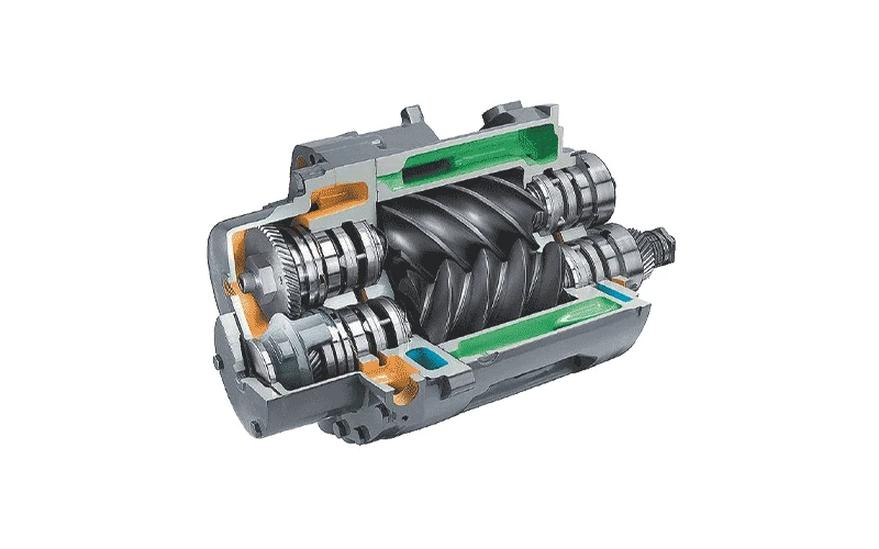 screw bare shaft blower1 بلوئر اسکرو (Screw Blower)